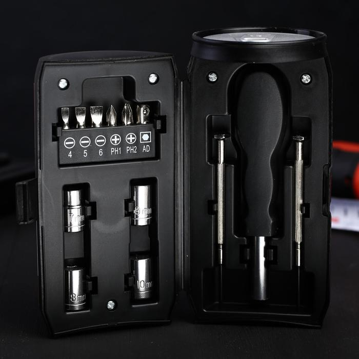 Набор инструментов в банке &laquo;Мужик может всё&raquo;, 13 предметов