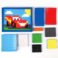 Набор мозаик 3 в 1 &laquo;Тачки&raquo;, Авквамозайка, Темпомозайка и мозаика из EVA, 4+