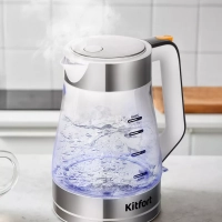 Чайник электрический стеклянный КТ-6626 - 1.7 л