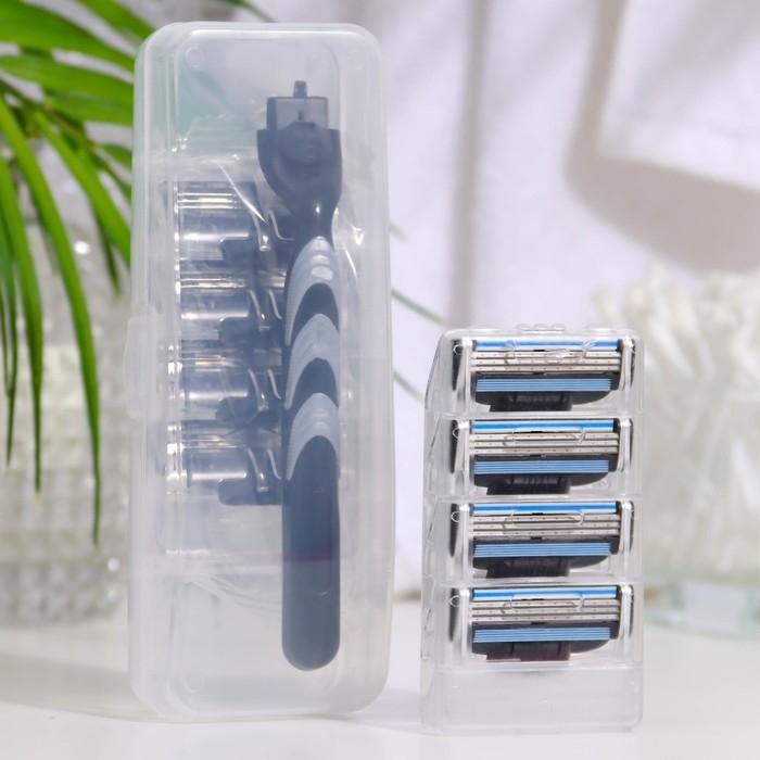 Станок бритвенный и 8 сменных кассет, подходит для gillette mach 3 Станок бритвенный и 8 сменных кассет, подходит для gillette mach 3
