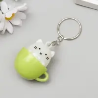 Фонарик свет на кольце "Зверёк в скорлупе" МИКС 3,8х3,3х3 см