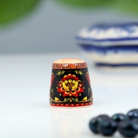 Сувенир напёрсток "Хохлома", керамика Сувенир напёрсток "Хохлома", керамика