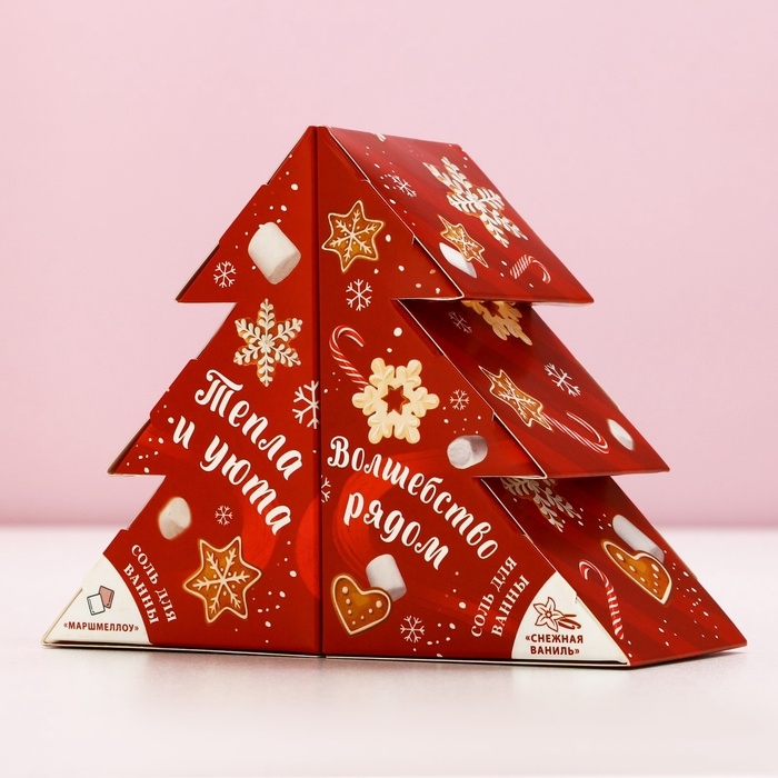 Подарочный набор косметики новогодний «Сладкого года!», соль для ванны, 2 х 150 г, Новый Год Подарочный набор косметики новогодний «Сладкого года!», соль для ванны, 2 х 150 г, Новый Год