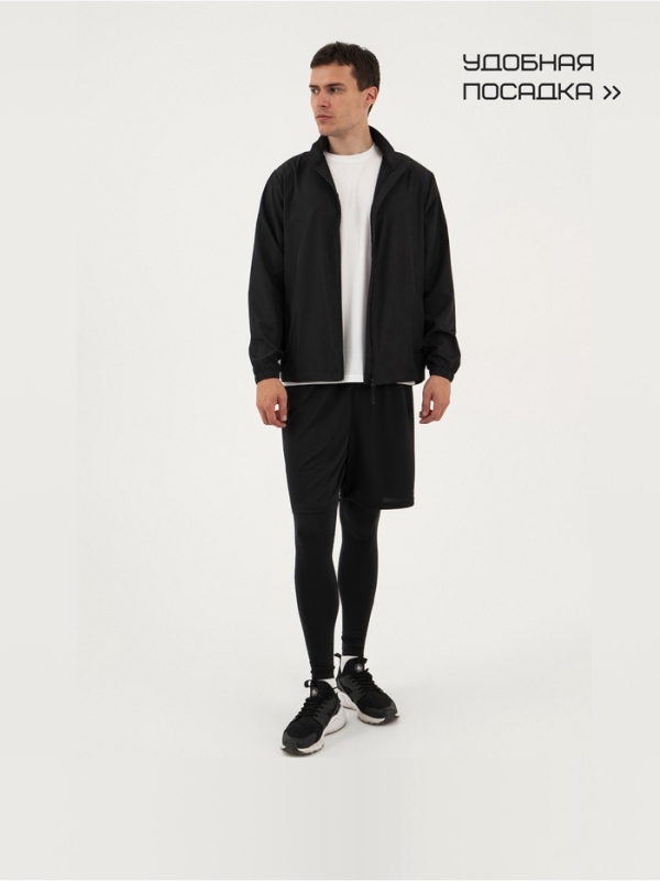 Ветровка мужская Resport, р. 46, цвет чёрный, спортивная