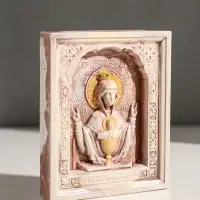 Икона с подвесом "Неупиваемая чаша" размер 12х10х2 см, гипс, роспись