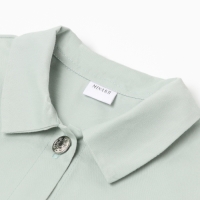 Рубашка для девочки MINAKU: Jeans collection, цвет серо-голубой, рост 134 см Рубашка для девочки MINAKU: Jeans collection, цвет серо-голубой, рост 134 см