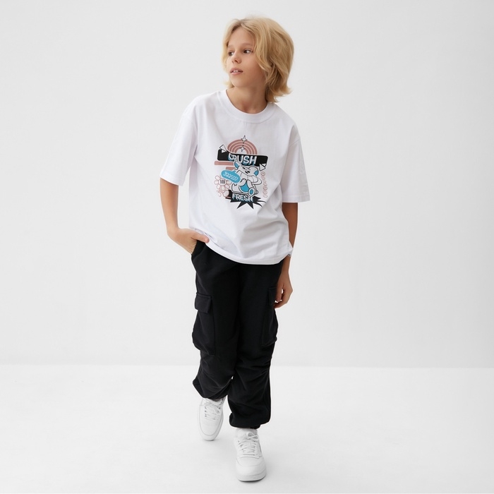 Брюки детские MINAKU, цвет чёрный, рост 104 см