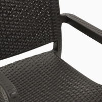 Кресло садовое "Мацеста", 57,5 х 58 х 86,5 см, коричневое