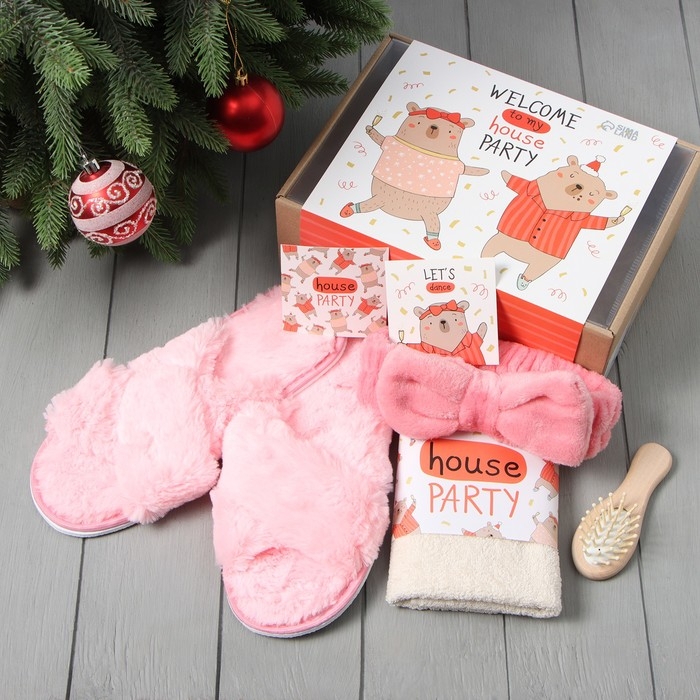 Набор подарочный Этель &laquo;Новый год: House party&raquo; полотенце 30х60 см и аксессуары
