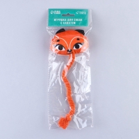 Игрушка для собак &laquo;Лисенок&raquo;, с канатом