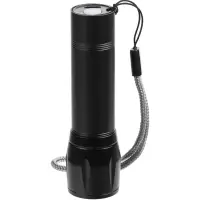 Фонарик аккумуляторный с фокусировкой луча Kirk, черный