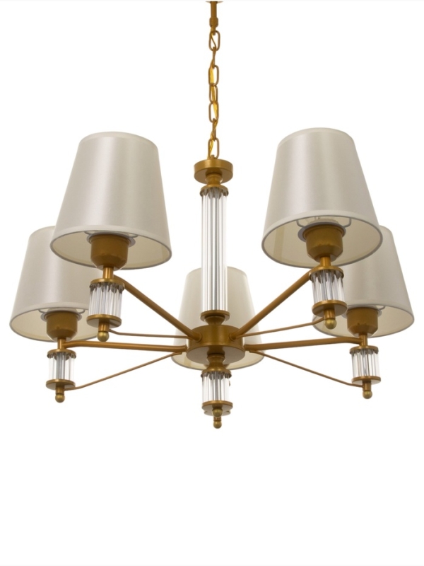 Люстра 1091/5GD 40Вт Е27 золото 60х60х38-78 см BayerLux