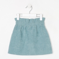 Юбка детская KAFTAN "Velvet", р. 34 (122-128), серо-голубой Юбка детская KAFTAN "Velvet", р. 34 (122-128), серо-голубой