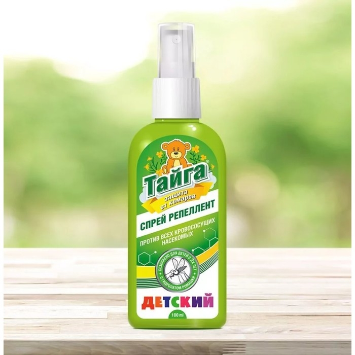 Спрей репеллентный от комаров Спрей репеллентный от комаров "Тайга", детский, 100 мл