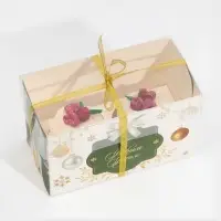 Коробка для капкейка &laquo;Бело-золотой&raquo;, 16 х 8 х 10 см