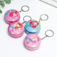 Шкатулка на кольце металл круг "Русалочка" МИКС 2,4х4,5х4,5 см