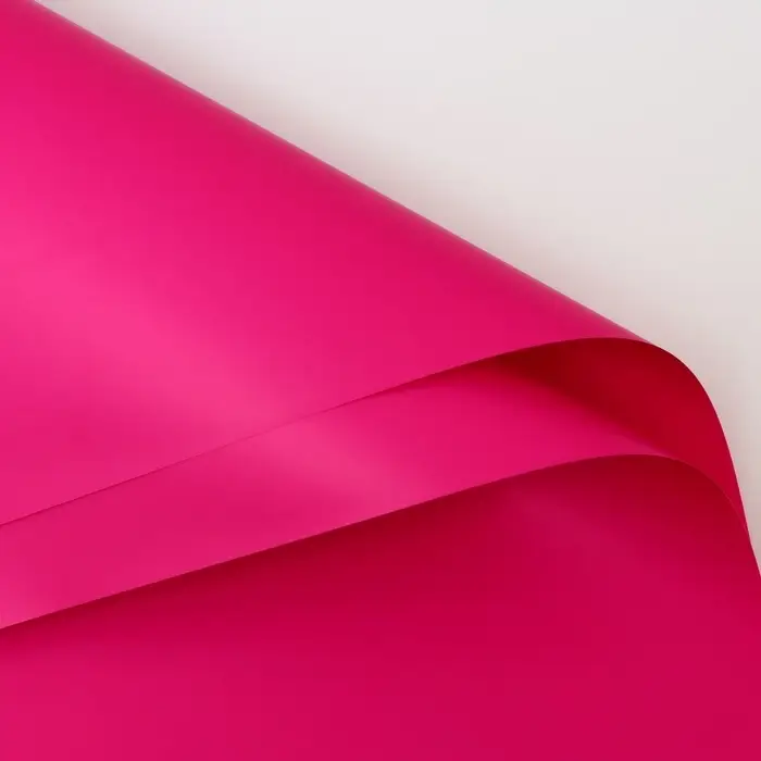 Пленка для цветов тонированная, матовая, фуксия, 58&times;58 см, 70 мкм