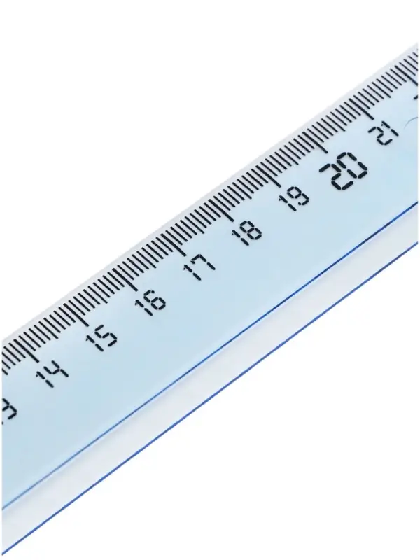 Линейка 30 см Calligrata пластиковая, прозрачная
