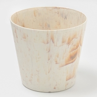 Кашпо круглое "SandStorm" d16,3х15 см, цвет оранжевый