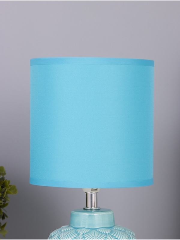 Лампа настольная "Исида" 1х40Вт Е14 голубой 14х14х28см