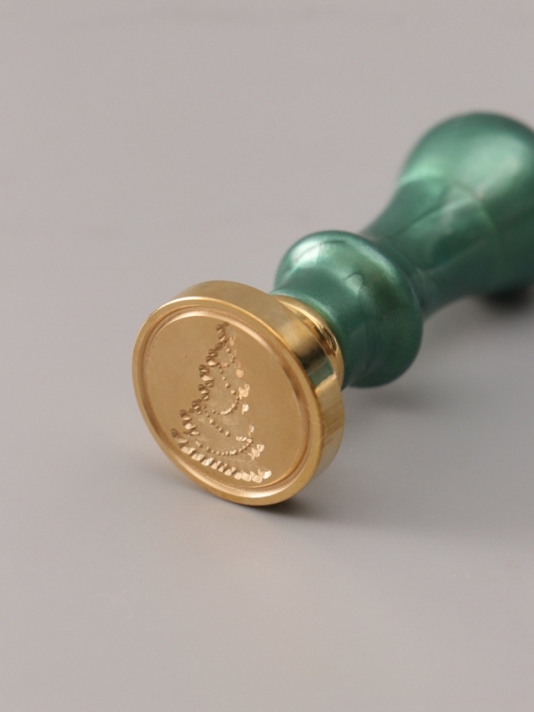 Сургучный набор "Ёлка" печать, ручка, сургуч 12,5х10х3,6 см