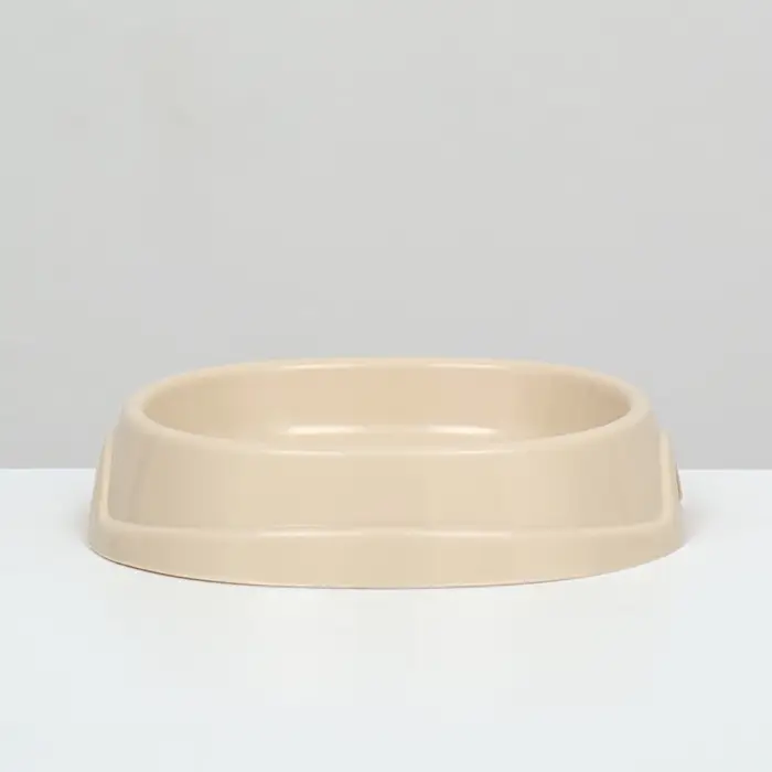 Миска №1 "Нулевка" 200 мл, 13,5 х 12,5 х 3 см, бежевый