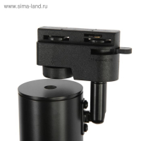 Трековый светильник, под лампу Gu5.3, цилиндр, корпус черный Трековый светильник, под лампу Gu5.3, цилиндр, корпус черный