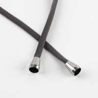 Наконечник для шнура, d = 4 мм, 13 &times; 10 мм, 100 шт, цвет серебряный