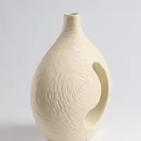 Ваза &laquo;Невада&raquo;, 23&times;16.5 см, керамика, бежевая