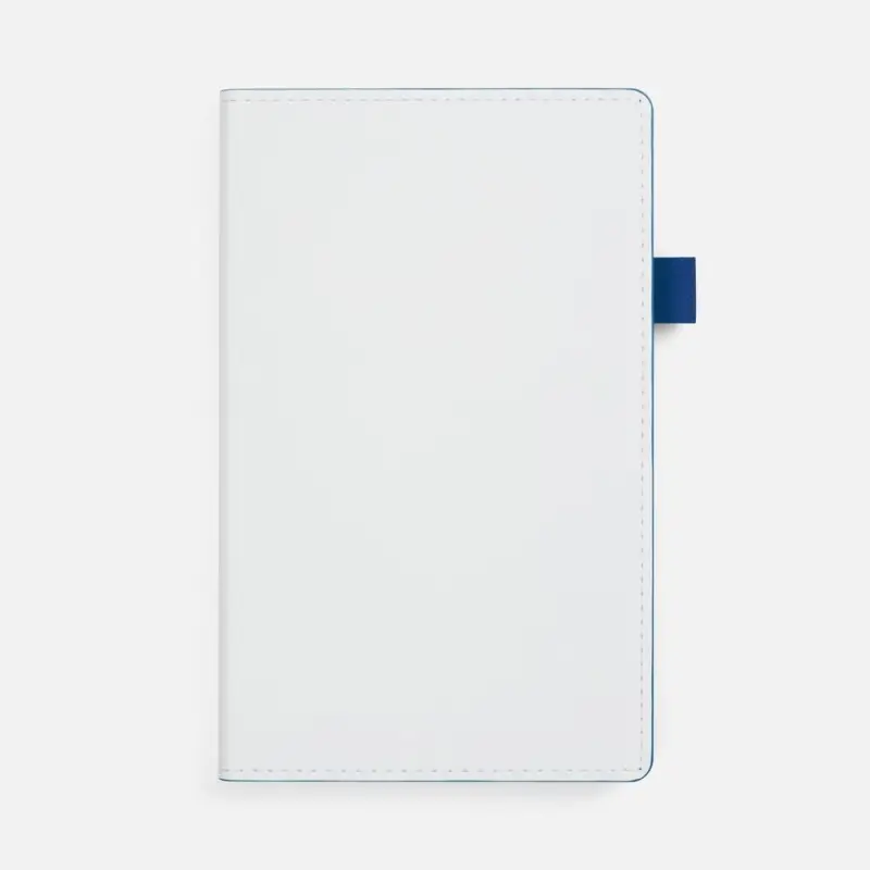 Ежедневник White Shall, недатированный, бело-синий