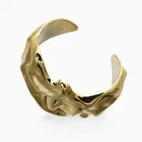 Браслет каркасный "Лава", цвет золото