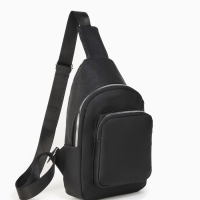 Рюкзак-слинг, 18*5,5*29 см, отд на молнии, 1 н/карман, черный Рюкзак-слинг, 18*5,5*29 см, отд на молнии, 1 н/карман, черный