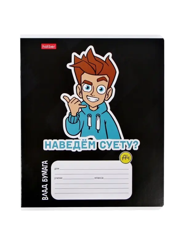 Тетрадь 12 листов в клетку Calligrata &laquo;Влад А4&raquo;, обложка мелованный картон, МИКС