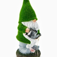Садовая фигура "Гном с лейкой", 11,5х11,5х26,8 см, с подсветкой