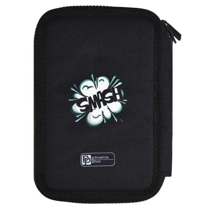 Пенал 2 секции 123*198 ткань Феникс "Бунтарский дух" мал черн 65683