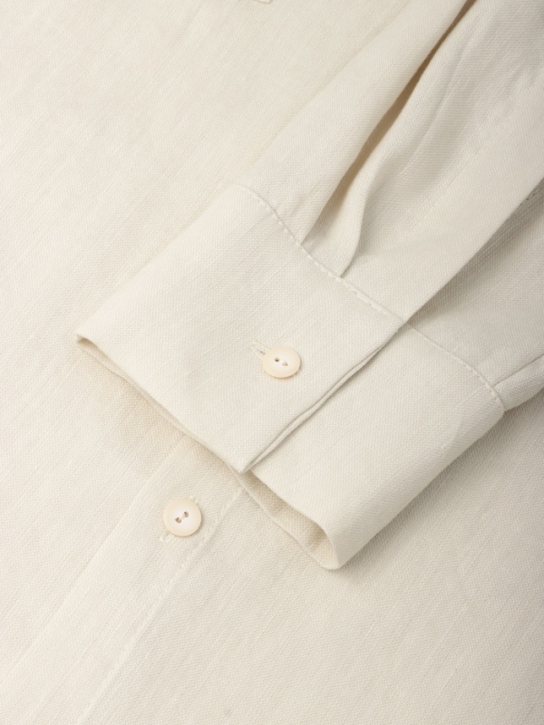 Рубашка мужская с длинным рукавом MIST р.52, цвет молочный