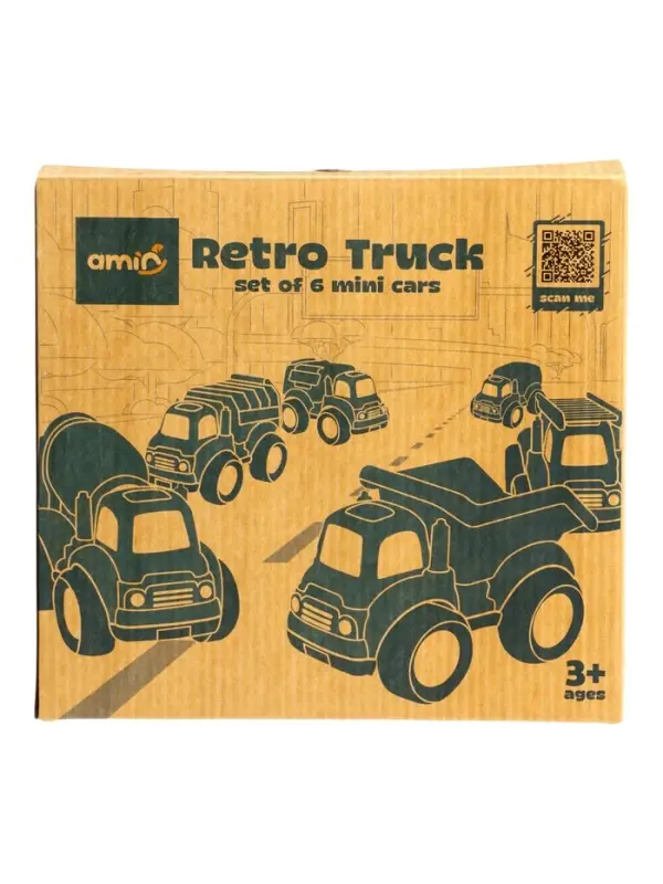 Набор спецтехники Ретро в бесцветной коробке