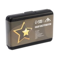 Набор инструментов в кейсе ЛОМ "23 ФЕВРАЛЯ", в подарочной упаковке, 11 предметов