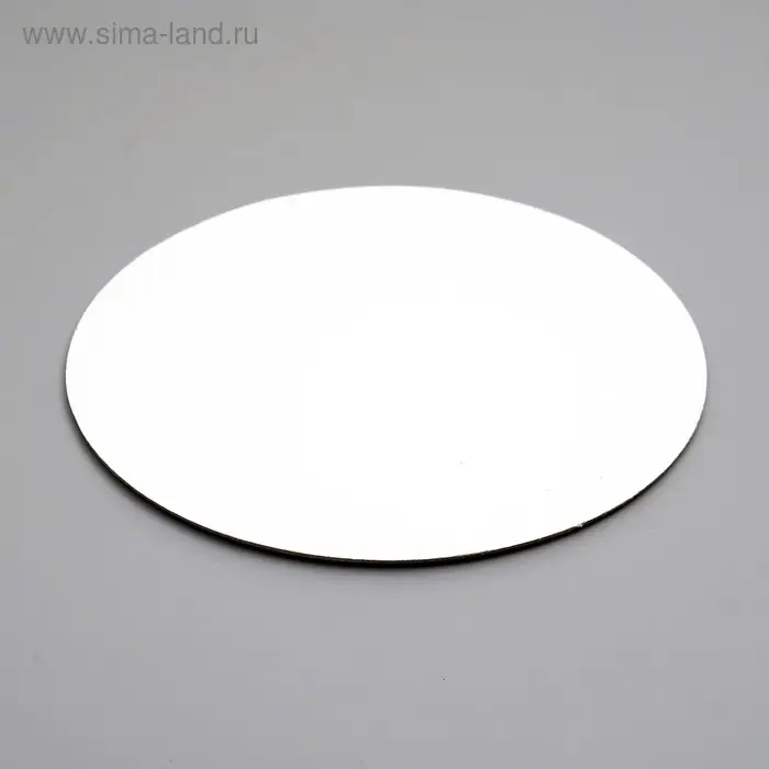 Подложка для торта, круглая, золото - белый, 22 см, 1.5 мм