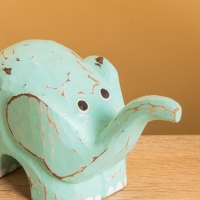 Сувенирный набор «Милые слоники», 12 см, 10 см, 9 см, дерево, бирюзовый Сувенирный набор «Милые слоники», 12 см, 10 см, 9 см, дерево, бирюзовый