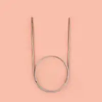 Спицы круговые, для вязания, с металлическим тросом, d=3 мм, 14/80 см