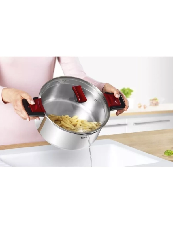 Кастрюля со стеклянной крышкой Cook&Clip 20 см, 2,9 л