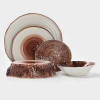 Тарелка Magistro "Wood" 20см 20х2 см