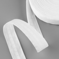 Шторная лента 40мм&times;100&plusmn;1м классическая матовая 2 шнура