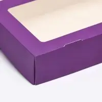 Контейнер на вынос, сиреневый, 20&times;12&times;4 см