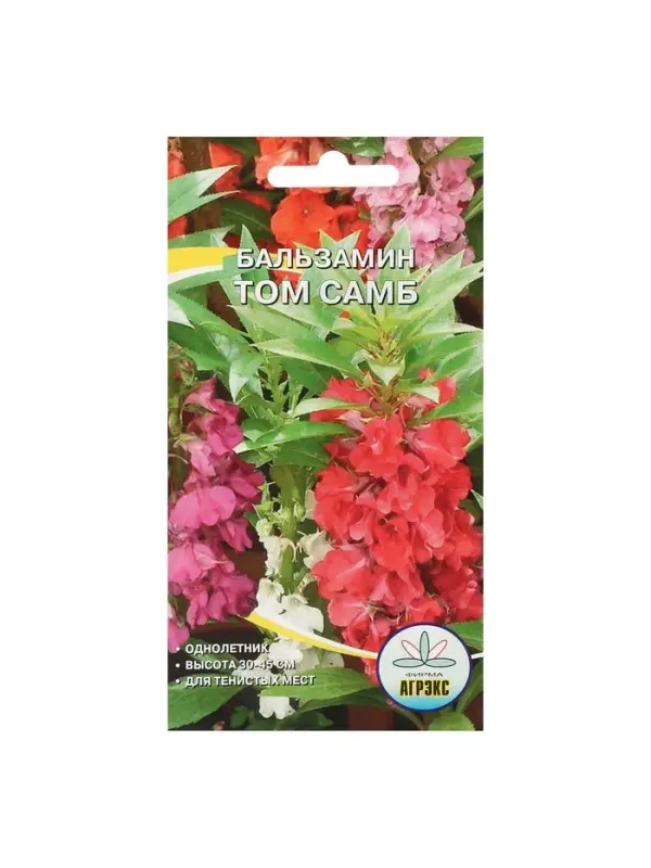 Семена цветов однолетние Бальзамин Том Самб 0,1 г