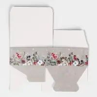 Подарочная коробка складная, новогодняя&laquo;Новогодняя акварель&raquo;, 12 х 10 х 5 см, Новый год