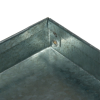 Поддон, 44 &times; 40 &times; 2 см, металл, серый