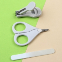 Маникюрный набор детский для самых маленьких &laquo;Мишка&raquo; (ножницы+щипчики+пилка)