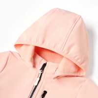 Комбинезон демисезонный для девочек MINAKU из Softshell на флисе, непромокаемый, персиковый, рост 98 см